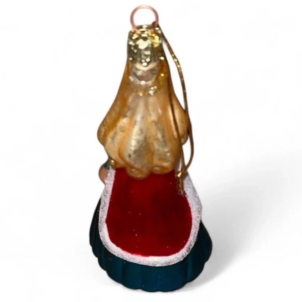 Disney Sleeping Beauty Aurora European Style Glass Ornament Santas Best 2001